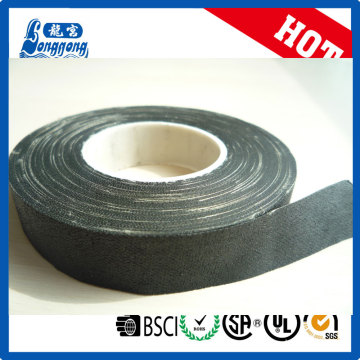Fireproof black fabric cotton insulation tape